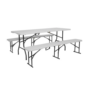 STÓŁ TURYSTYCZNY 180 CM BIAŁY NILS CAMP NC1618