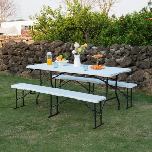 STÓŁ TURYSTYCZNY 180 CM BIAŁY NILS CAMP NC1618