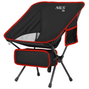 KRZESŁO SKŁADANE ULTRALIGHT CZARNE NILS CAMP NC3320