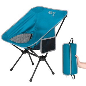 NC3320 KRZESŁO SKŁADANE ULTRALIGHT NIEBIESKIE NILS CAMP