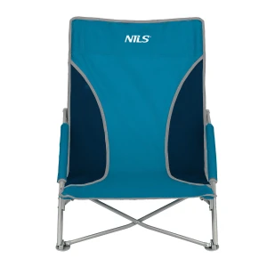 KRZESŁO PLAŻOWE NIEBIESKO-SZARE NILS NC3035