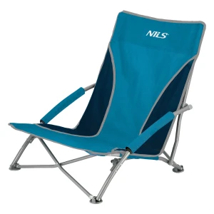 KRZESŁO PLAŻOWE NIEBIESKO-SZARE NILS NC3035