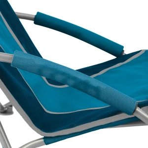 KRZESŁO PLAŻOWE NIEBIESKO-SZARE NILS NC3035