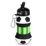 BUTELKA SPORTOWA SKŁADANA 550ML FOOTBALL  NILS NC4104