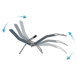 LEŻAK TURYSTYCZNY/PLAŻOWY SZARY  NILS NC3017