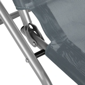 LEŻAK TURYSTYCZNY/PLAŻOWY SZARY  NILS NC3017