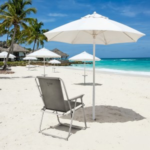 KRZESŁO KEMPINGOWE SKŁADANE SZARE NILS CAMP NC3503 