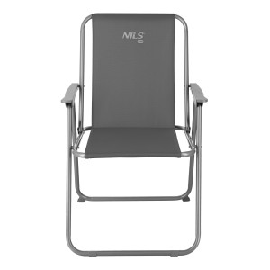 KRZESŁO KEMPINGOWE SKŁADANE SZARE NILS CAMP NC3503 