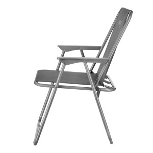 KRZESŁO KEMPINGOWE SKŁADANE SZARE NILS CAMP NC3503 