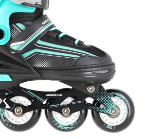 ŁYŻWOROLKI Z WYM. PŁ. HOKEJOWĄ NH18190 2w1 CZARNO-NIEBIESKIE NILS EXTREME OUTLET