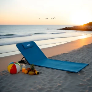 MATA PLAŻOWA Z REGULOWANYM OPARCIEM NILS NC3015