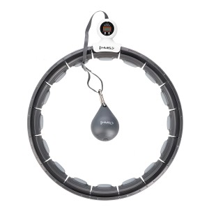 HULA HOP HHM15  BLACK Z MAGNESEM I OBCIĄŻNIKIEM + LICZNIK HMS OUTLET