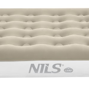 NC2802 MATERAC TURYSTYCZNY DMUCHANY 191X137X22 CM BEŻOWY NILS CAMP OUTLET