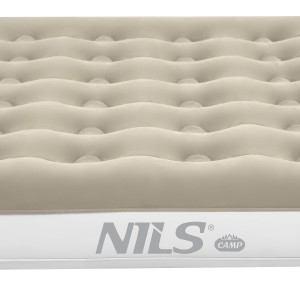 NC2803 MATERAC TURYSTYCZNY DMUCHANY 203X152X22 CM BEŻOWY NILS CAMP OUTLET