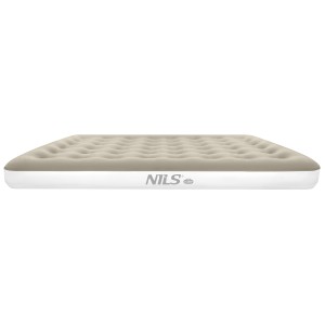 NC2803 MATERAC TURYSTYCZNY DMUCHANY 203X152X22 CM BEŻOWY NILS CAMP OUTLET