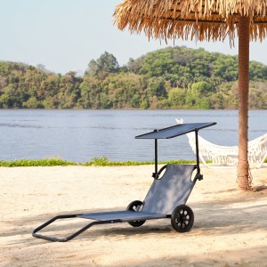 LEŻAK SZARY NILS  NC3307 OUTLET