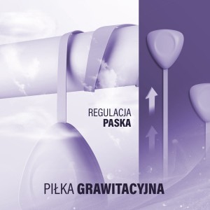 ZESTAW HULA HOP MAGNETYCZNY VIOLET HHM14 Z LICZNIKIEM HMS + PAS WYSZCZUPLAJĄCY BR163 BLACK  OUTLET