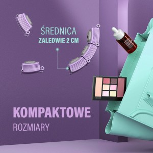 ZESTAW HULA HOP MAGNETYCZNY VIOLET HHM14 Z LICZNIKIEM HMS + PAS WYSZCZUPLAJĄCY BR163 BLACK  OUTLET