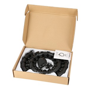 HULA HOP Z WYPUSTKAMI I OBCIĄŻNIKIEM HMS HHW01 BLACK OUTLET