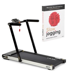 ZESTAW LOOP12 MULTI BLACK BIEŻNIA ELEKTRYCZNA Z BIURKIEM HMS+KSIĄŻKA SLOW JOGGING