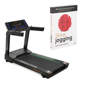 ZESTAW BE1862 BIEŻNIA ELEKTRYCZNA SEMI COMMERCIAL HMS PREMIUM+KSIĄŻKA SLOW JOGGING