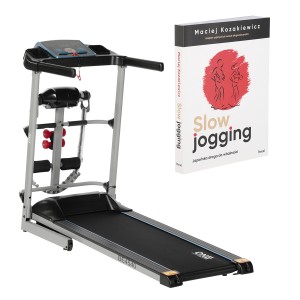 ZESTAW BE4540 BIEŻNIA ELEKTRYCZNA Z MASAŻEREM ONE FITNESS+KSIĄŻKA SLOW JOGGING
