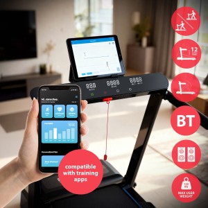 ZESTAW BE9243 BIEŻNIA ELEKTRYCZNA ONE FITNESS+KSIĄŻKA SLOW JOGGING