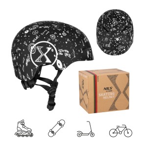 MT311 KASK CZARNY M(55-58CM) NILS EXTREME