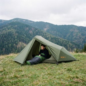 ŚPIWÓR ULTRA LIGHT CZARNO-ZIELONY NILS CAMP NC1705