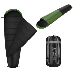 ŚPIWÓR ULTRA LIGHT CZARNO-ZIELONY NILS CAMP NC1705