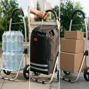 WÓZEK ZAKUPOWY SKŁADANY 45L CZARNY NILS NC4304