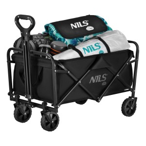 WÓZEK TURYSTYCZNY SKŁADANY CZARNY 70L NILS CAMP NC4306 