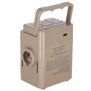 MATERAC DWUOSOBOWY KING SIZE BEŻOWY + POMPKA ELEKTRYCZNA NILS CAMP NC2808 OUTLET