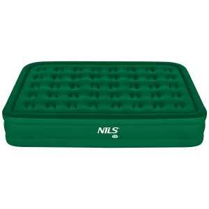 MATERAC DWUOSOBOWY KING SIZE ZIELONY + POMPKA ELEKTRYCZNA NILS CAMP NC2808 OUTLET
