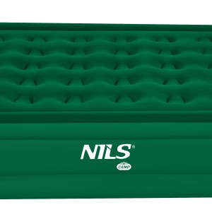 MATERAC DWUOSOBOWY KING SIZE ZIELONY + POMPKA ELEKTRYCZNA NILS CAMP NC2808 OUTLET