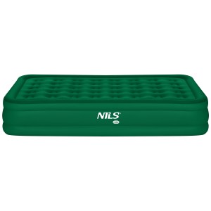 MATERAC DWUOSOBOWY KING SIZE ZIELONY + POMPKA ELEKTRYCZNA NILS CAMP NC2808 OUTLET