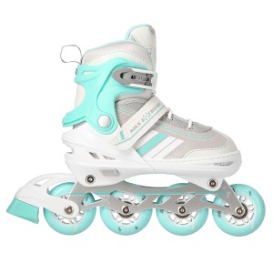 NH18191 2w1 BIAŁO-NIEBIESKIE ROZM.S(29-33) ŁYŻWOROLKI Z WYM. PŁ. HOKEJOWĄ NILS EXTREME OUTLET