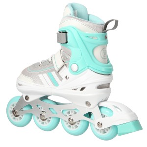 NH18191 2w1 BIAŁO-NIEBIESKIE ROZM.S(29-33) ŁYŻWOROLKI Z WYM. PŁ. HOKEJOWĄ NILS EXTREME OUTLET