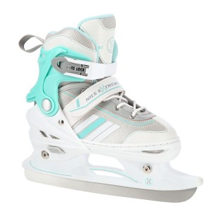 NH18191 2w1 BIAŁO-NIEBIESKIE ROZM.S(29-33) ŁYŻWOROLKI Z WYM. PŁ. HOKEJOWĄ NILS EXTREME OUTLET