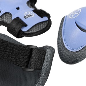 NA0189 ZESTAW LED ŁYŻWOROLKI KASK I OCHRANIACZE MOONBEAM NIEBIESKIE ROZM. S(31-34) NILS EXTREME OUTLET