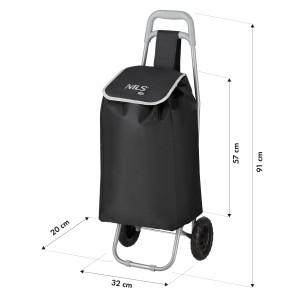 WÓZEK NA ZAKUPY 40L CZARNY NILS CAMP NC17106 OUTLET