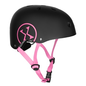 MTW001-1 KASK CZARNO-RÓŻOWY ROZM. XS(48-52CM) NILS EXTREME OUTLET