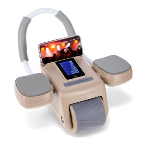 KÓŁKO ABS AUTOMATYCZNE KOŁO DO ĆWICZEŃ MIĘŚNI BRZUCHA Z PODPARCIEM BROWN KA08 OUTLET