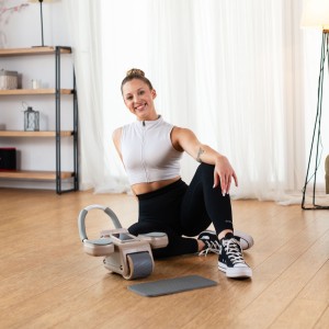 KÓŁKO ABS AUTOMATYCZNE KOŁO DO ĆWICZEŃ MIĘŚNI BRZUCHA Z PODPARCIEM BROWN KA08 OUTLET