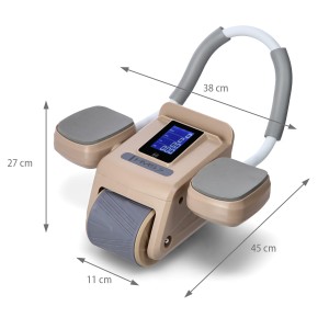 KÓŁKO ABS AUTOMATYCZNE KOŁO DO ĆWICZEŃ MIĘŚNI BRZUCHA Z PODPARCIEM BROWN KA08 OUTLET