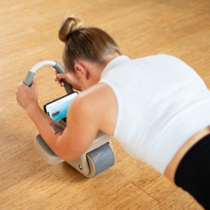 KÓŁKO ABS AUTOMATYCZNE KOŁO DO ĆWICZEŃ MIĘŚNI BRZUCHA Z PODPARCIEM BROWN KA08 OUTLET