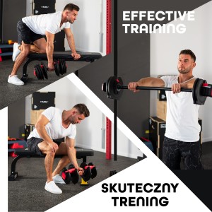 ZESTAW REGULOWANYCH SZTANGIELEK SGR40 PRO SET 2W1 40KG HMS OUTLET