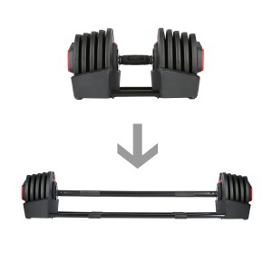 ZESTAW REGULOWANYCH SZTANGIELEK SGR40 PRO SET 2W1 40KG HMS OUTLET