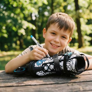 ŁYŻWOROLKI Z WYM. PŁOZĄ HOKEJOWĄ 4w1 TINTY ZIELONE ROZM. S(31-34) NILS EXTREME NH10907