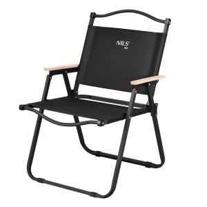 KRZESŁO SKŁADANE CZARNE NILS CAMP NC4307